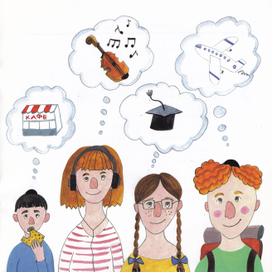 Иллюстрация для рекламной брошюры благотворительного фонда