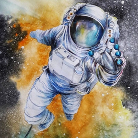 В открытом космосе