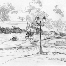 Вид на Кремль. Великий Новгород. 