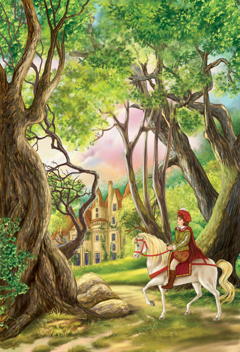 к «Спящей красавице»..... принц на белом коне..