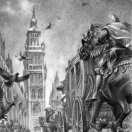 Иллюстрация к произведению Р. Суржикова "Кукла на троне"