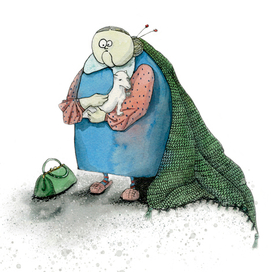 Баба с горностаем