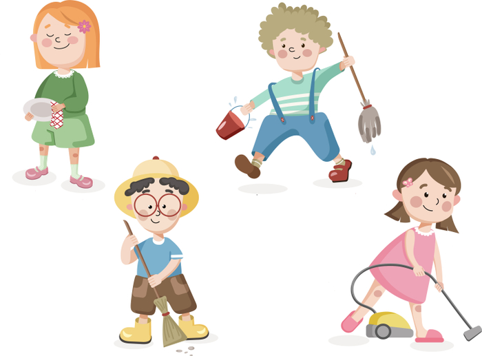 kids vector illustration