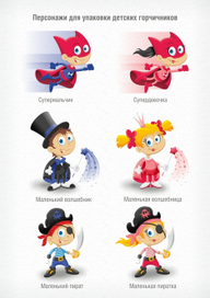 Персонажи - мальчик и девочка