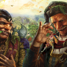 скзаки Гримм . Великаны