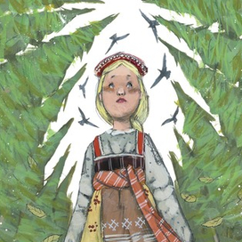 Беляночка и чёрный песец