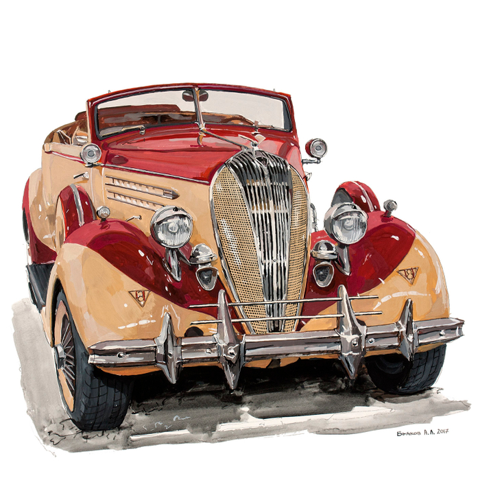 автомобиль Hudson Eight 1936, рисунок 