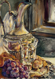 "Натюрморт с серебряной посудой"
