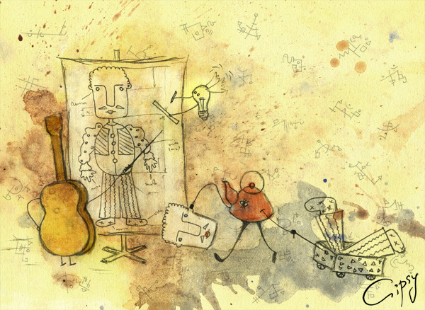 Изобретение (для Illustration Friday)