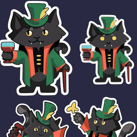 Стикеры с маскотом