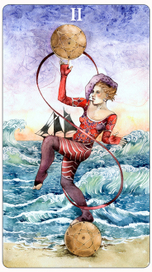 - Двойка Пентаклей -