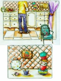 Сева и Овца. Кухня