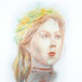 Девушка в веночке