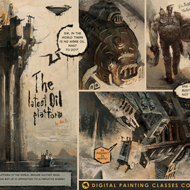 comix "The latest oil platform"