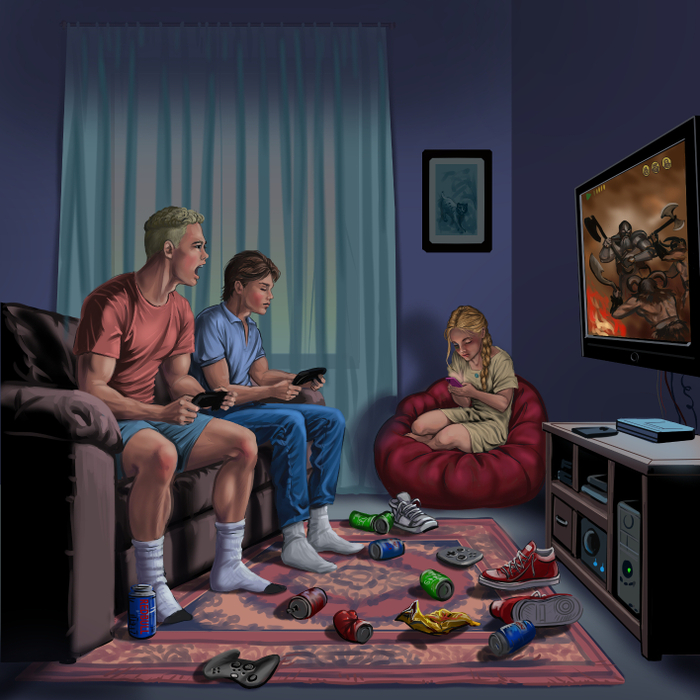 Дело было вкчером...