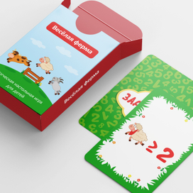 Логическая настольная игра для детей "Весёлая ферма"