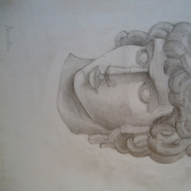 графика карандашом с натуры. Антиной