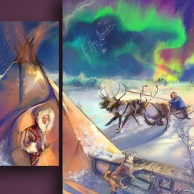 Модульная картина "Ямал" 1,5 х 0,9 м