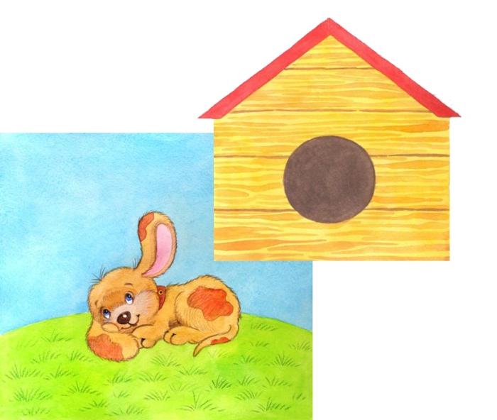 Для книжки с флэпами. Щенок.