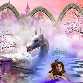 ...I am a stranger from another world. My friend is a white dragon in this magical world.