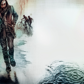 Дождь. Иллюстрация "Рассказ о старых ботинках"