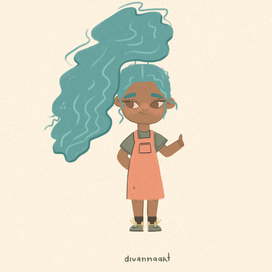 afro girl