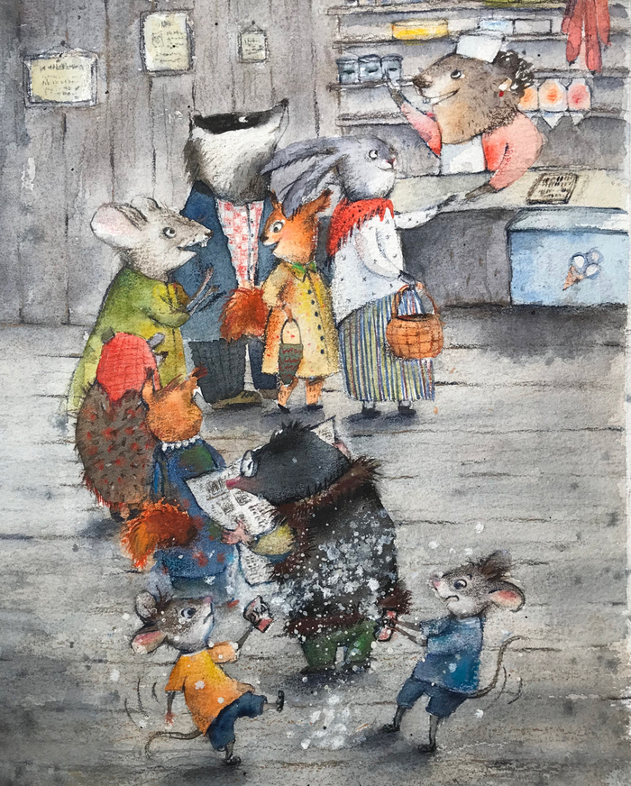 Иллюстрация к сказке Н. Козыревой «Пик и Крик»