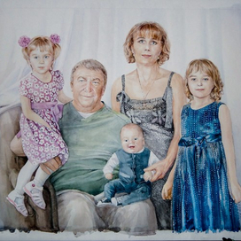 Портрет акварелью