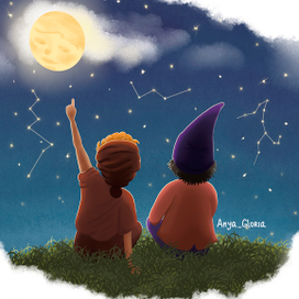 Лицо на луне