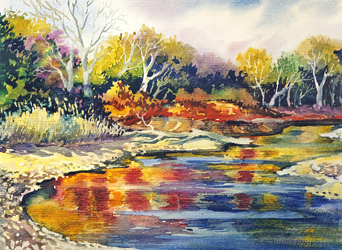 Кубань. Осенняя протока.