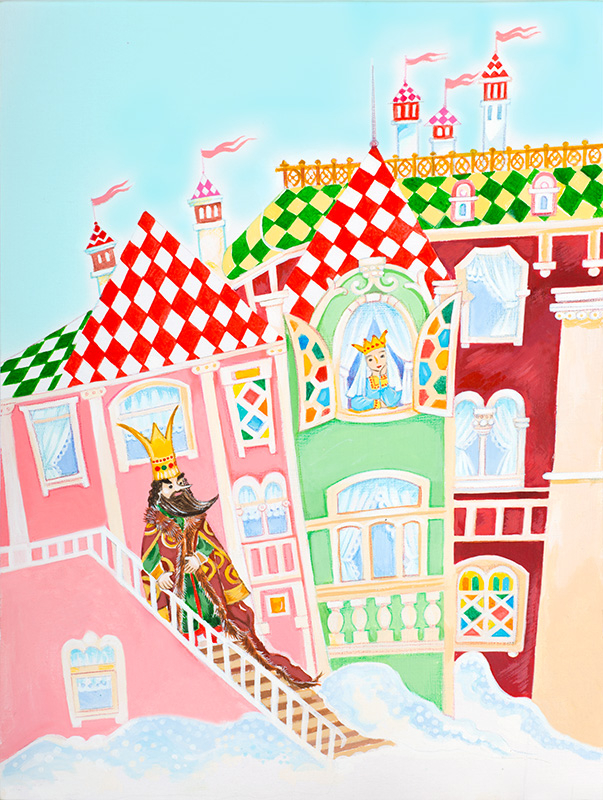 Царь на крыльце. Иллюстрация к Емеле