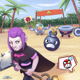 Иллюстрация по Brawl Stars
