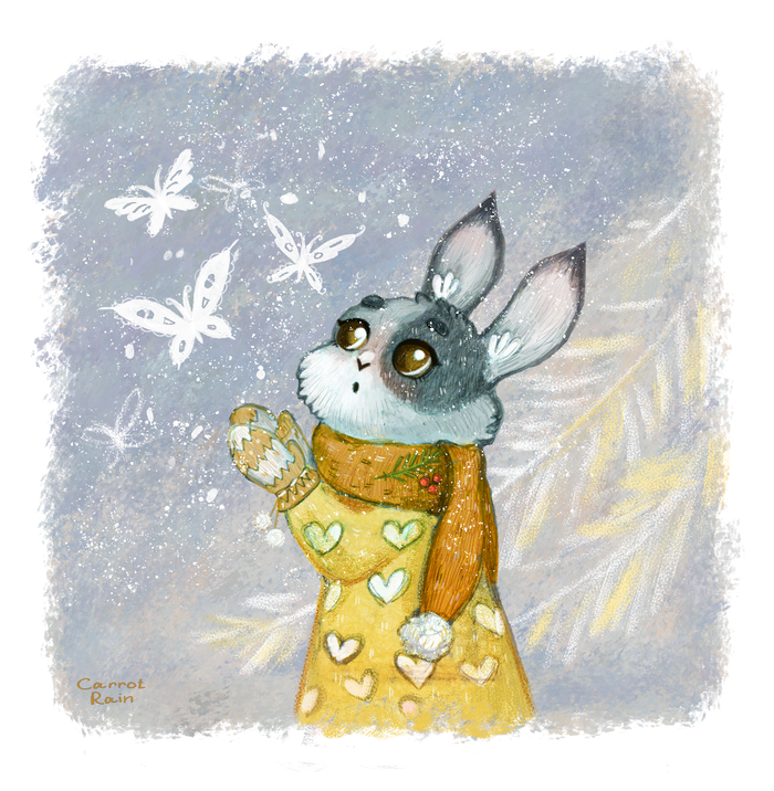 снежные бабочки