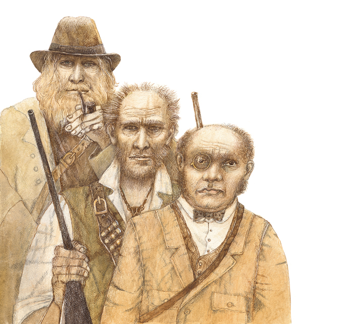 сэр Генри Куртис, Аллан Куотермейн и капитан Джон Гуд 