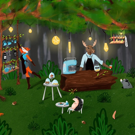 Лесное кафе