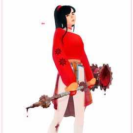 Девушка с молотом