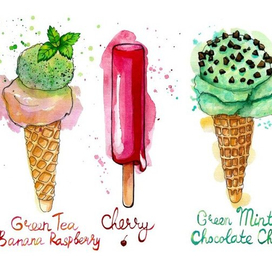 Иллюстрация мороженного