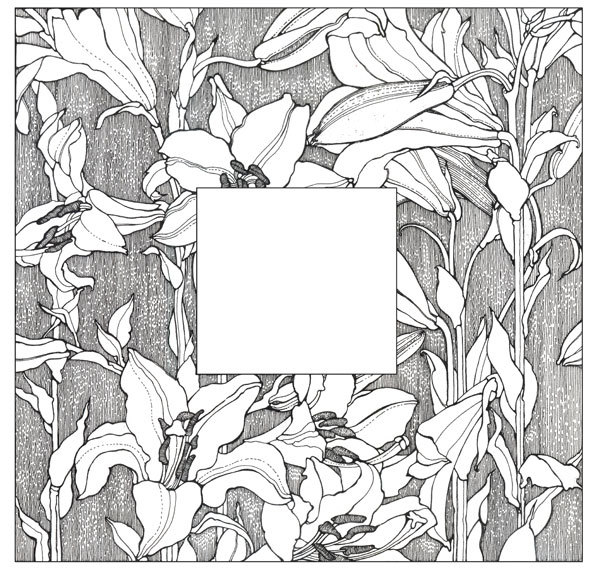 Оборочная иллюстрация "Лилии"