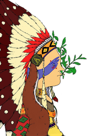 индеец с кокаиновым деревцем