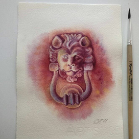 Винтажная дверная ручка