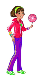 Девушка с мячом