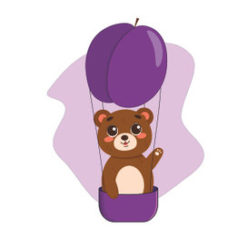 Мишка и слива