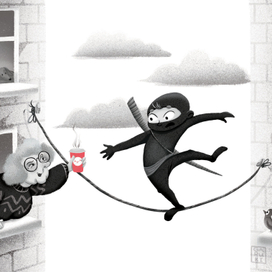 Открытка для кофейни Даблби