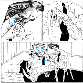 правая рука, похожая на слоновую ногу