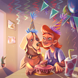 Дружба | День рождения | Дизайн персонажа | Иллюстрация