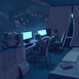 Самоизоляция - ночь