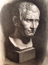 Голова Помпея (Августа) в натуральный размер