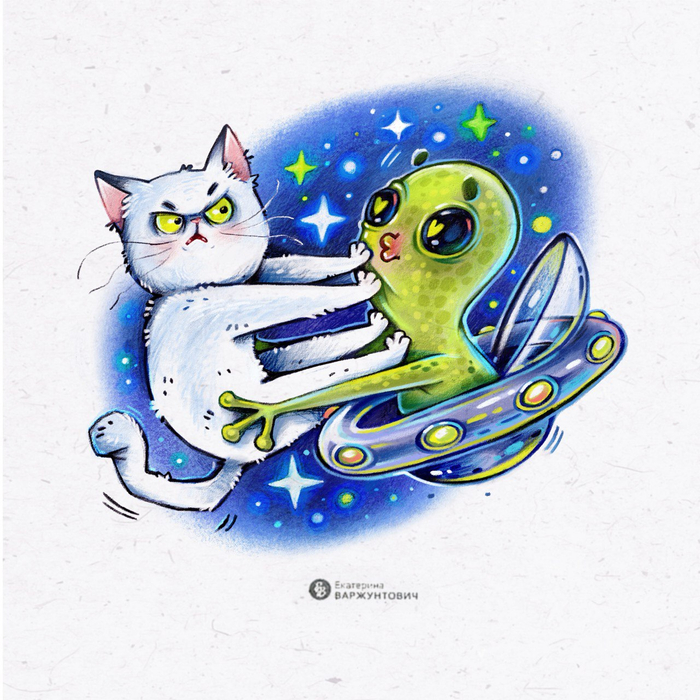 Котик и пришелец