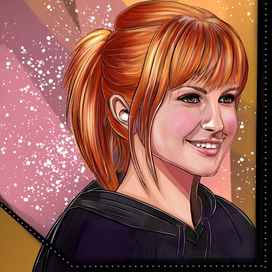 Портрет солистки группы Paramore