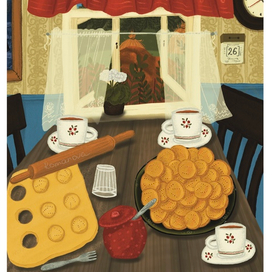 Иллюстрация к открытке с рецептом «Заонежские пряники»